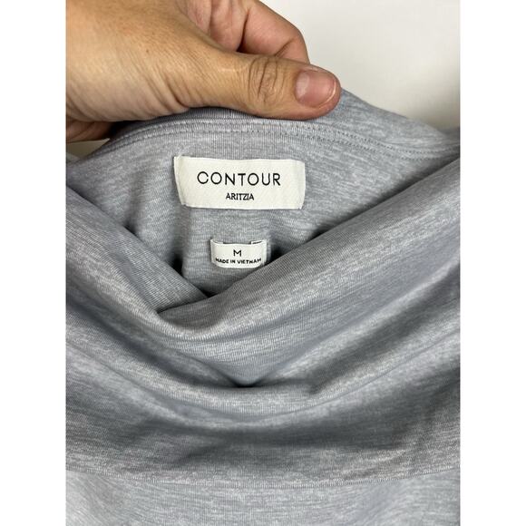 ARITZIA Contour Deco Off Shoulders Gray Bodysuit M - Picture 4 of 11